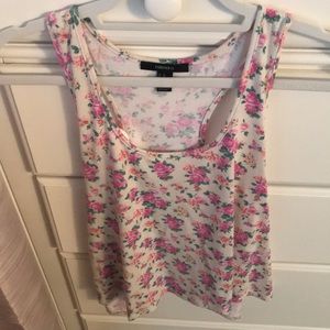 Forever 21 flower tank top.